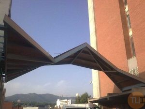 Pasarela techo estructural en acero